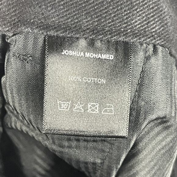 Joshua Mohamed Jeans Men 34x28 Black Wide Leg Baggy Skate Grunge Hip Hop - Picture 13 of 15